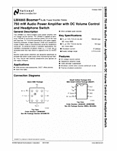 DataSheet LM4865 pdf